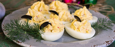 Deviled Pimento Eggs